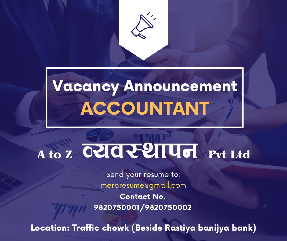 Accountant for Manufacturing company
