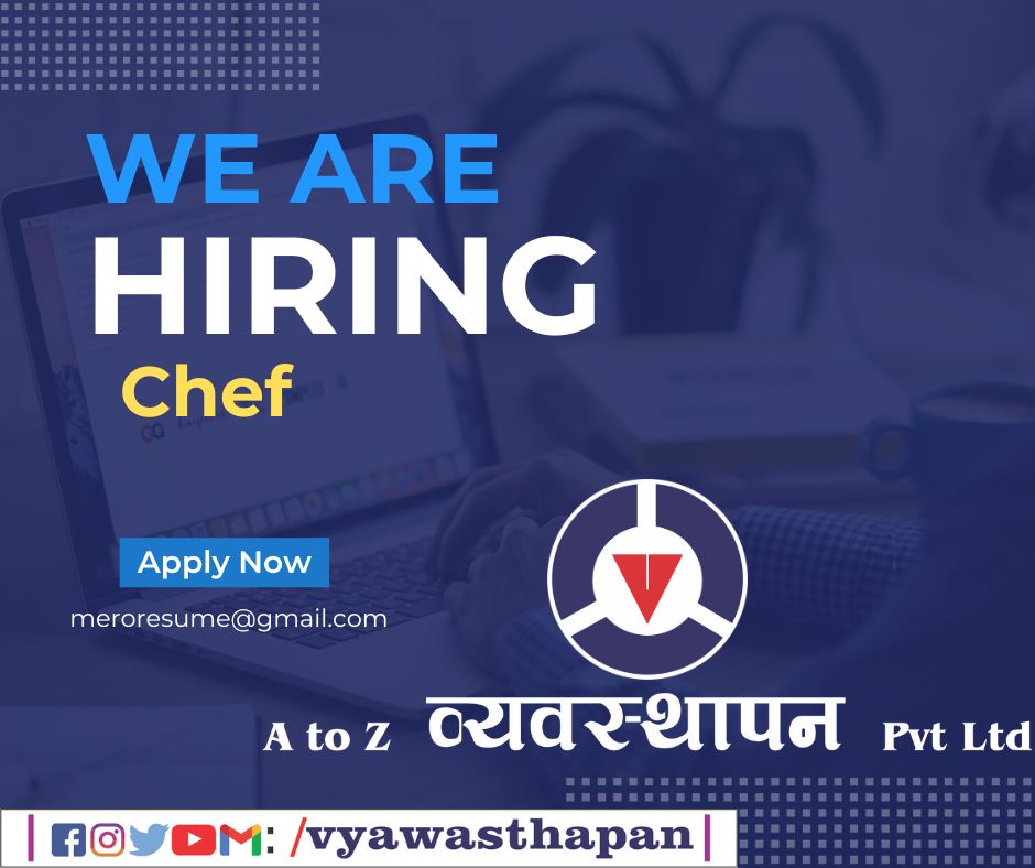 Chef for different restaurant and cafe
